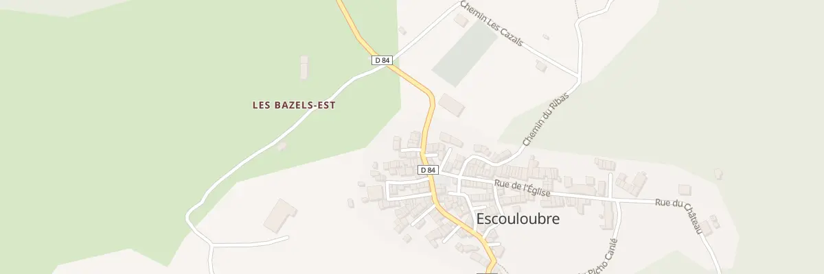 Plan du 8 Rue de l’Aguzou à Escouloubre