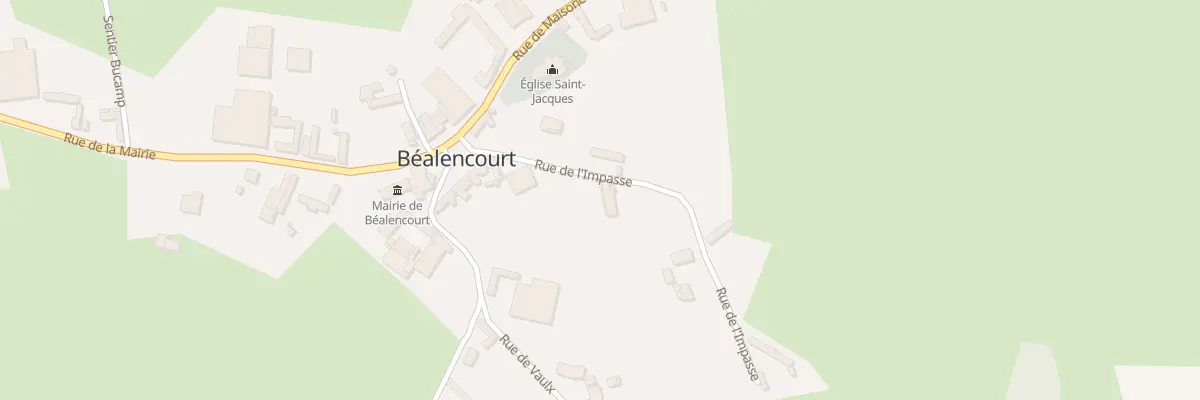 Plan du 4 Rue de l’Impasse à Béalencourt