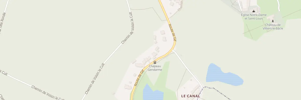 Plan du 34 Rte de Gif à Villiers-le-Bâcle