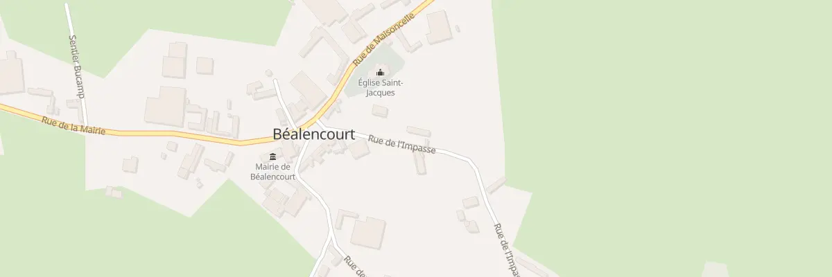 Plan du 3 Rue de l’Impasse à Béalencourt
