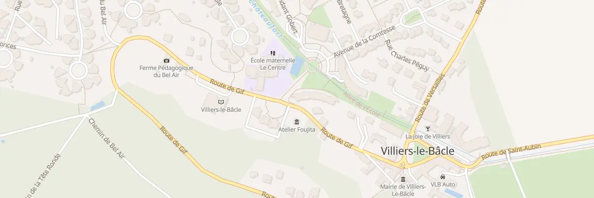 Plan du 6 All des Ecoles à Villiers-le-Bâcle