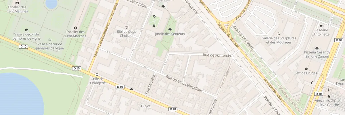 Plan du 2 Rue de Fontenay à Versailles