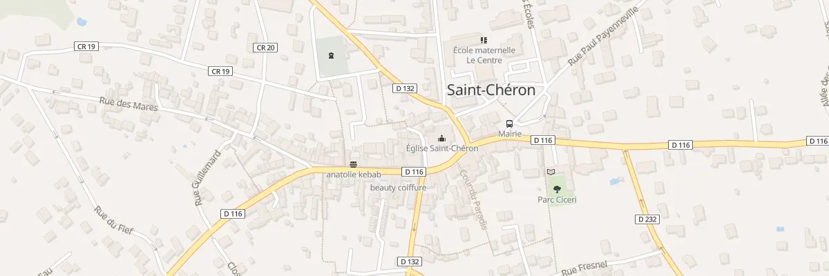 Plan du 3 Vc de l’Église à Saint-Chéron