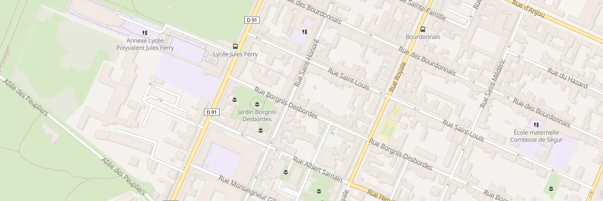 Plan du 3 Rue Borgnis Desbordes à Versailles