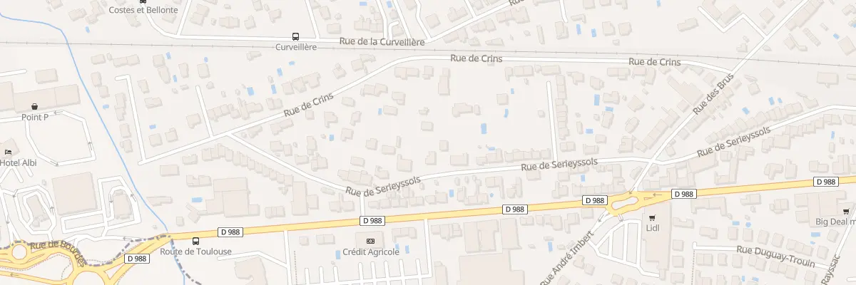 Plan du 90B Rue de Sérieyssols à Albi