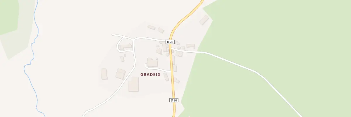 Plan du 6 Gradeix à Gioux