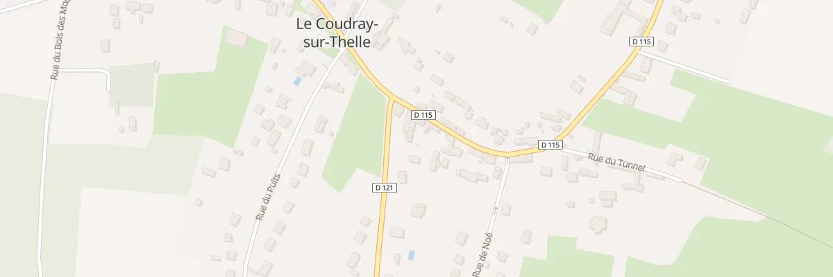 Plan de la Rue Principale au Coudray-sur-Thelle