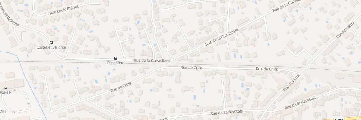 Plan du 115 Rue de la Curveillère à Albi