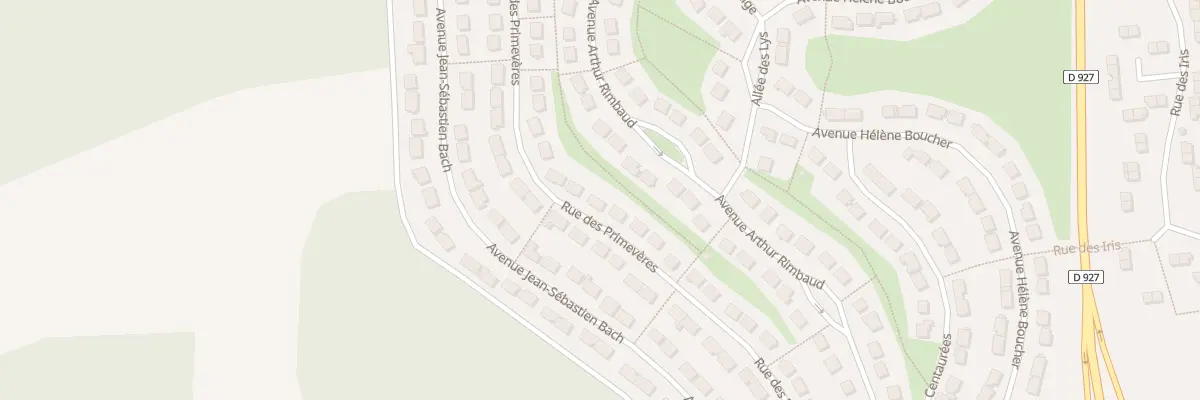 Plan du 55 Rue des Primevères à Méru
