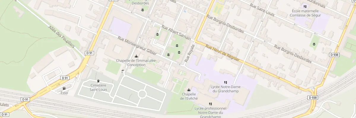 Plan du 96 Rue Royale à Versailles