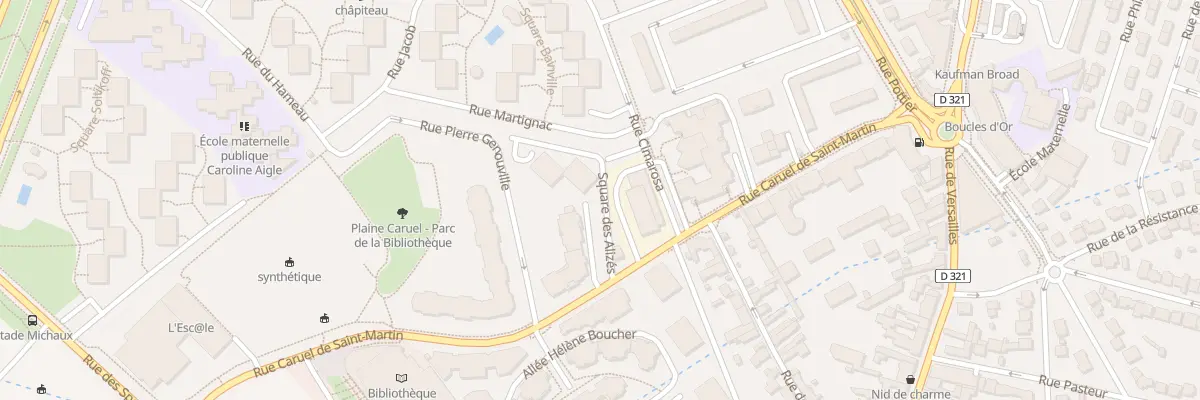 Plan du 24 Rue Caruel Saint Martin au Chesnay-Rocquencourt