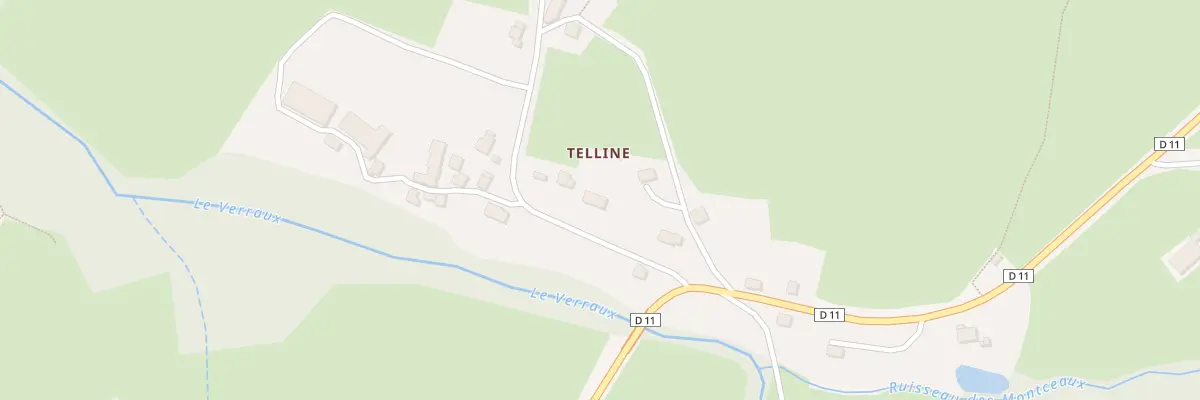 Plan du 3 Telline à Clugnat