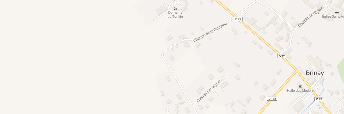 Plan du 205 Les Vignes de Fets à Brinay