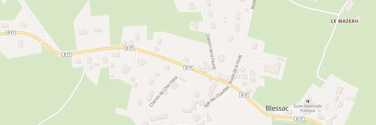Plan du 8 Rte de Saint Sulpice à Blessac