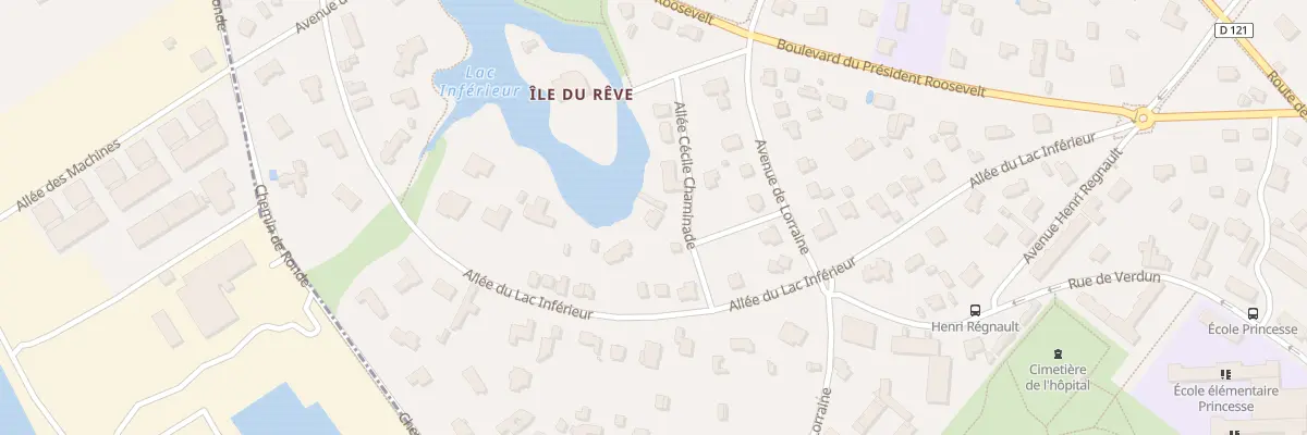 Plan du 8 All Cécile Chaminade au Vésinet