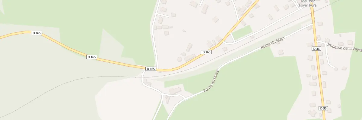 Plan du 42 Av de la Gare à Maussac