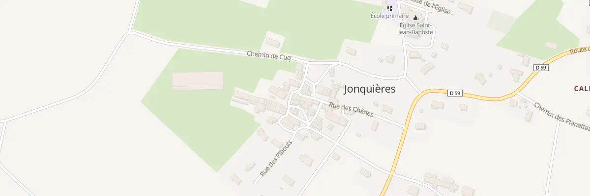 Plan du 11 Rue des Chênes à Jonquières