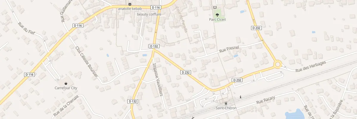 Plan du 3 Av de la Gare à Saint-Chéron