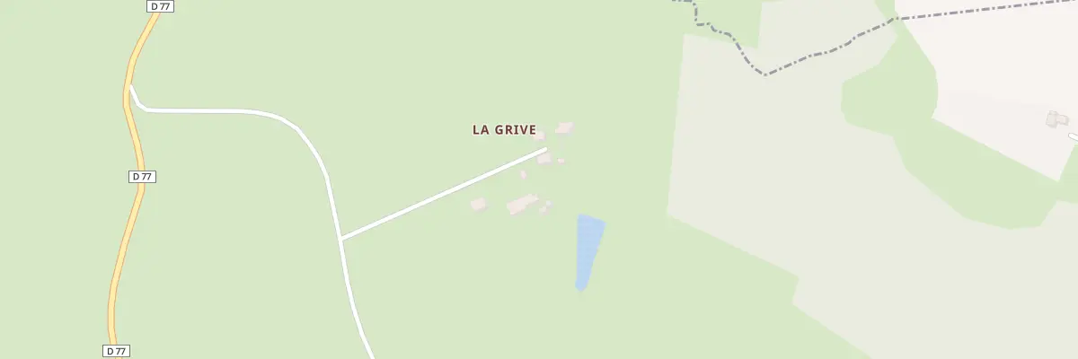 Plan du 1 La Grive à Nouzerines
