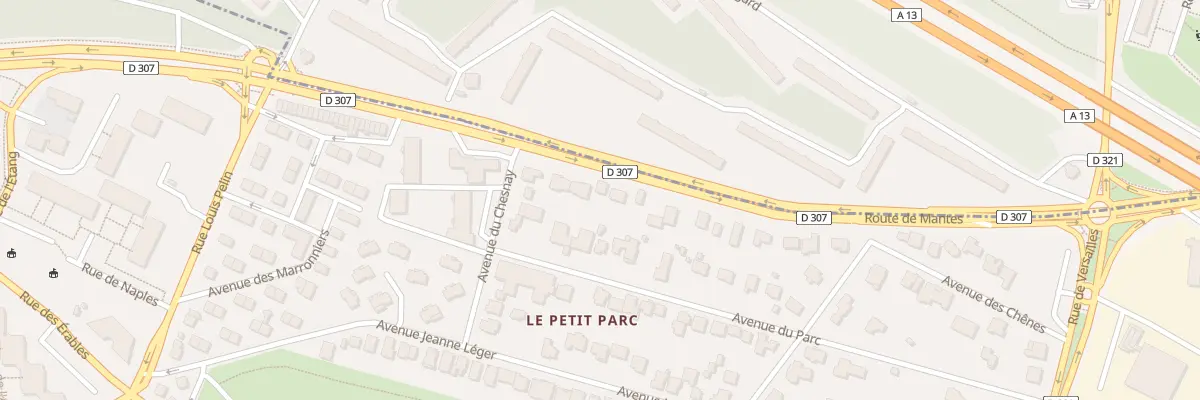 Plan du 31 Rte de Mantes au Chesnay-Rocquencourt