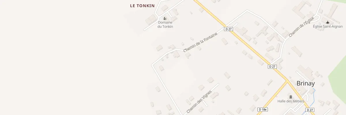 Plan du 33 Che de la Fontaine à Brinay