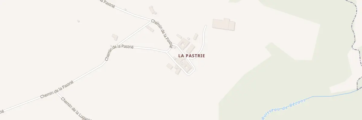 Plan du 5001 La Pastrie à Trévien