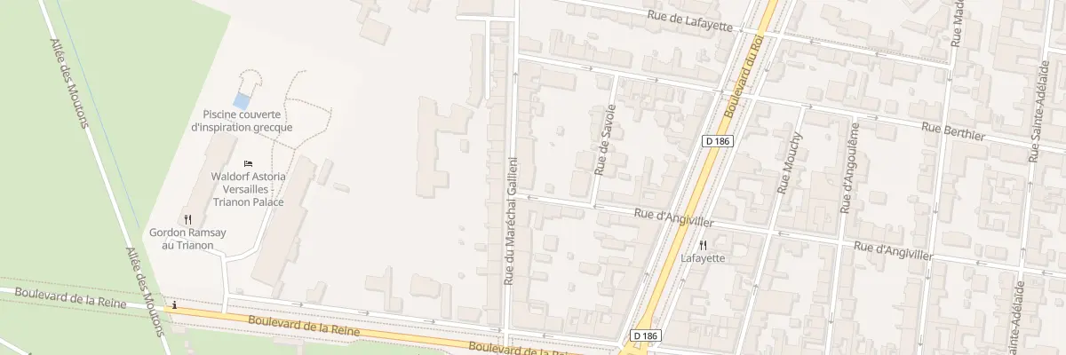Plan du 1 Rue d’Angiviller à Versailles