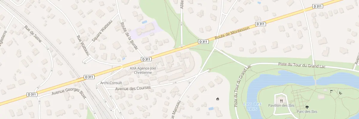 Plan du 63 Rte de Montesson au Vésinet
