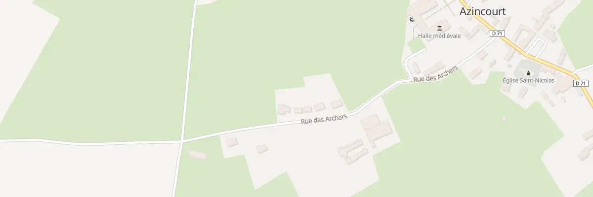 Plan du 13 Rue des Archers à Azincourt