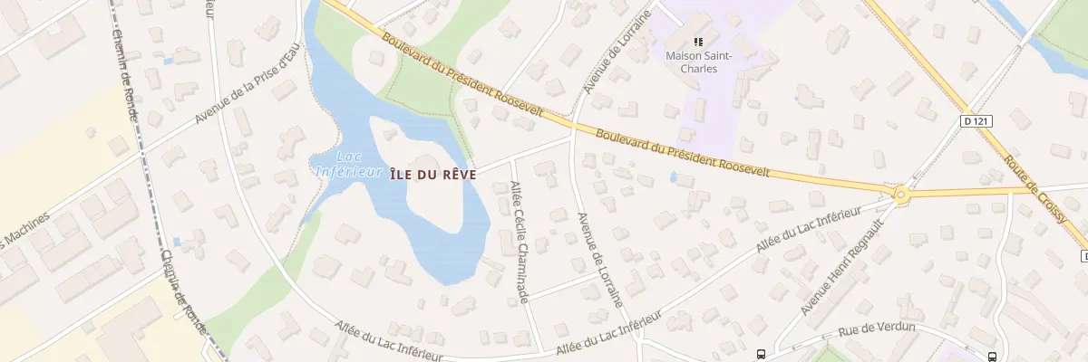 Plan du 28 Av de Lorraine au Vésinet