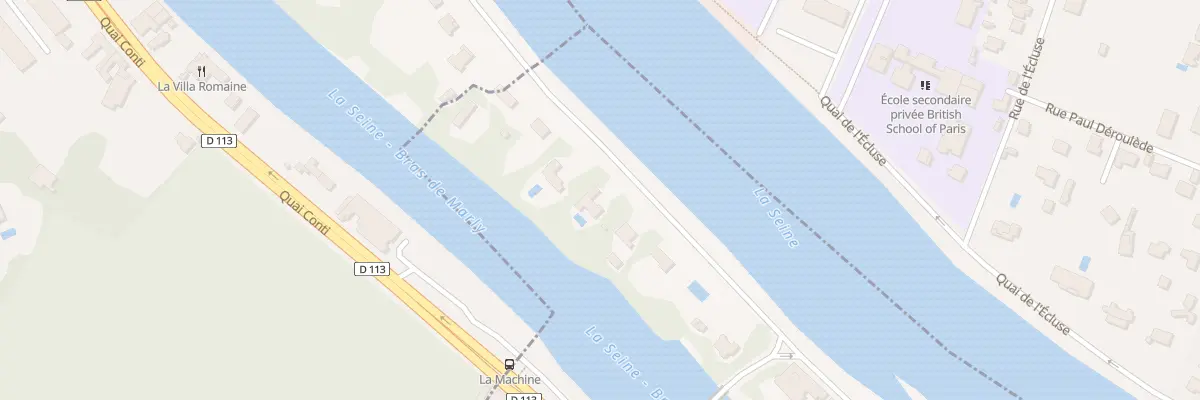 Plan du 35 Ile de la Loge à Bougival