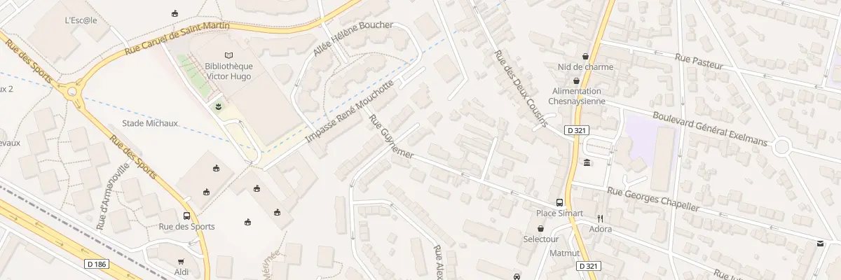 Plan du 56 Rue du General Welvert au Chesnay-Rocquencourt