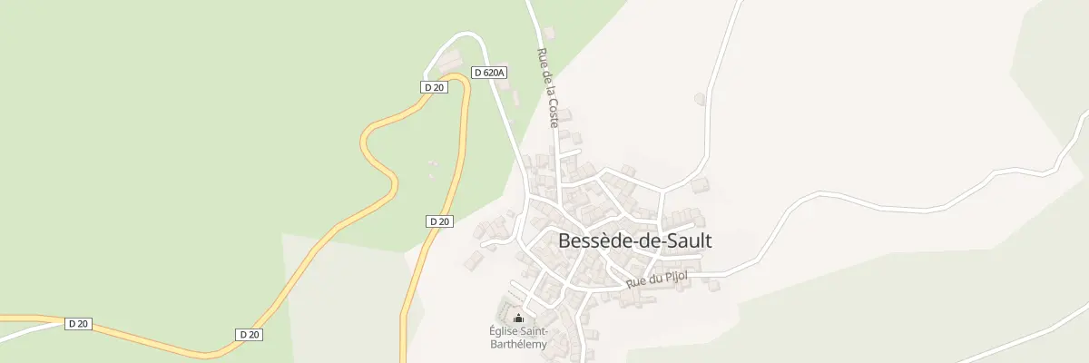 Plan du 53A Le Village à Bessède-de-Sault
