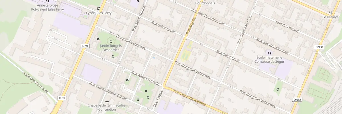 Plan du 82B Rue Royale à Versailles