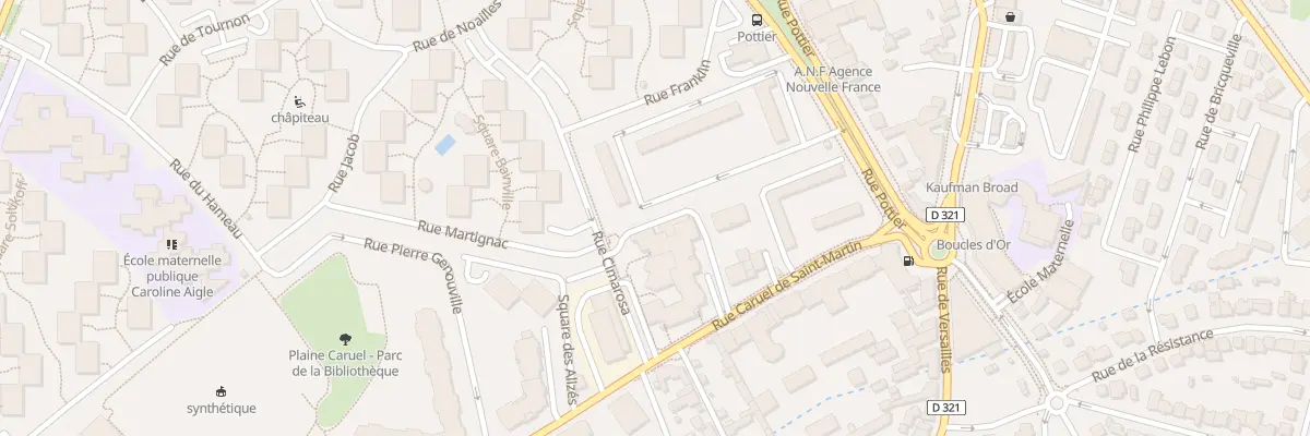Plan du 8 Rue Caruel St Martin au Chesnay-Rocquencourt