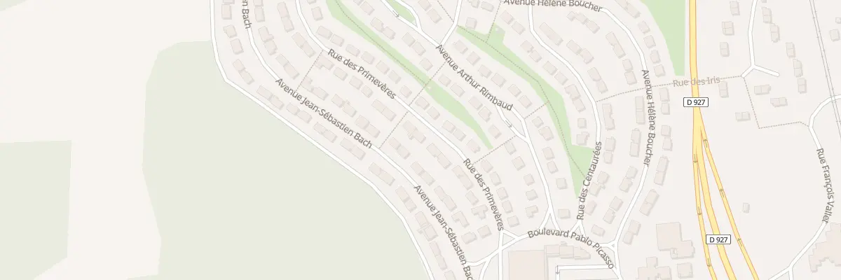 Plan du 82 Rue des Primevères à Méru