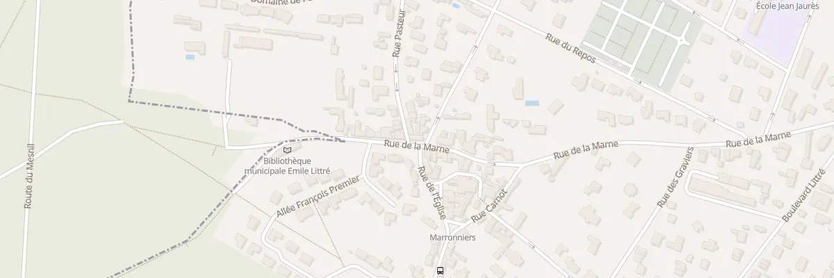 Plan du 2 Rue Pasteur au Mesnil-le-Roi