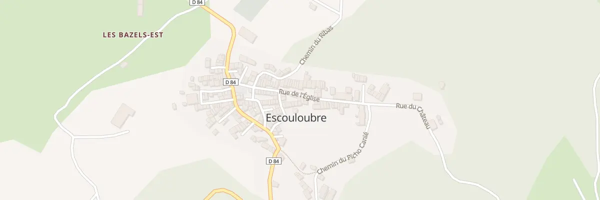 Plan du 25 Rue de l’Église à Escouloubre