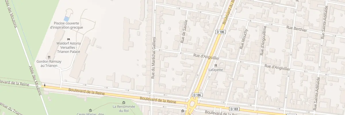 Plan du 2T Rue d’Angiviller à Versailles