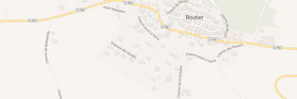 Plan du Village à Routier