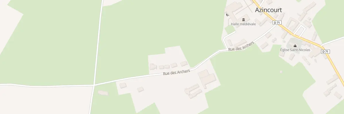 Plan du 9 Rue des Archers à Azincourt