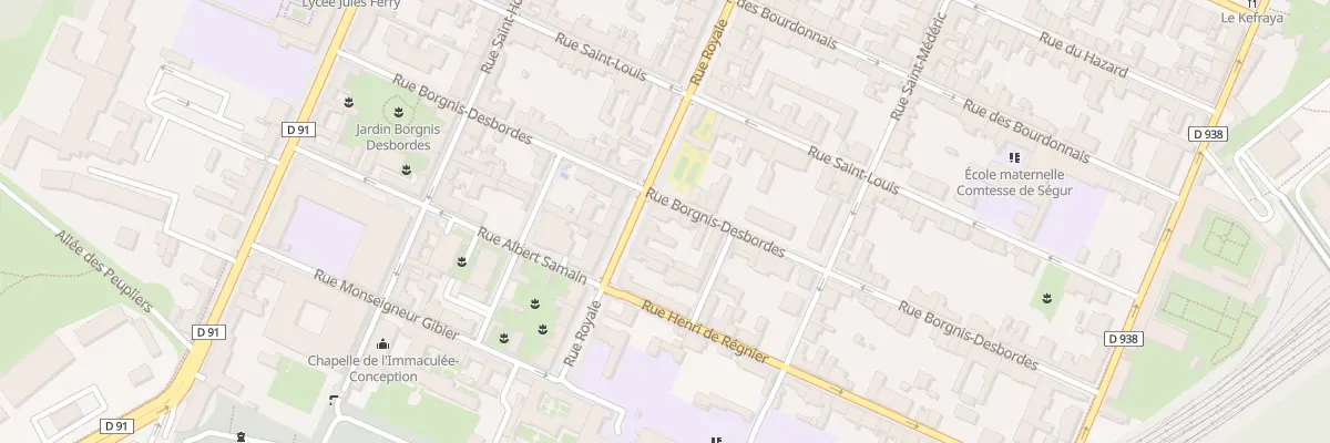 Plan du 87 Rue Royale à Versailles