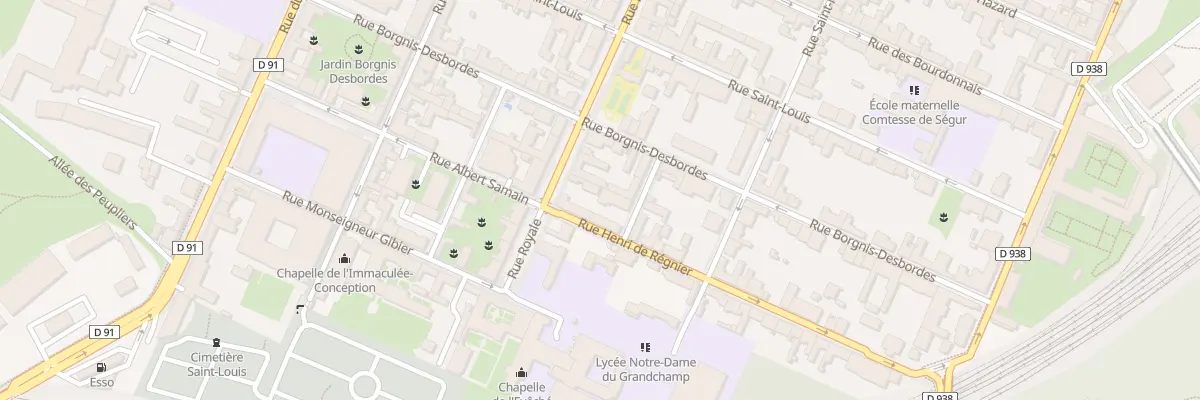 Plan du 91 Rue Royale à Versailles