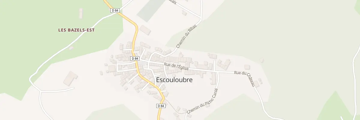 Plan du 28 Rue de l’Église à Escouloubre