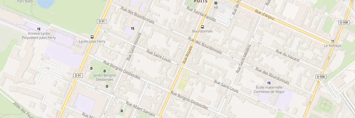 Plan du 74 Rue Royale à Versailles
