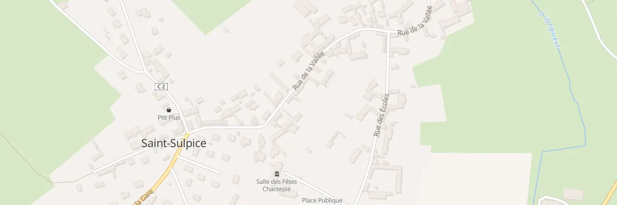 Plan du 22 Rue de la Vallée à Saint-Sulpice