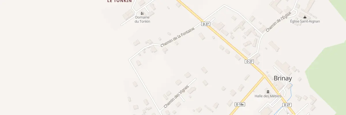 Plan du 35 Che de la Fontaine à Brinay