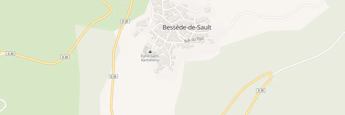 Plan du 15 Le Village à Bessède-de-Sault