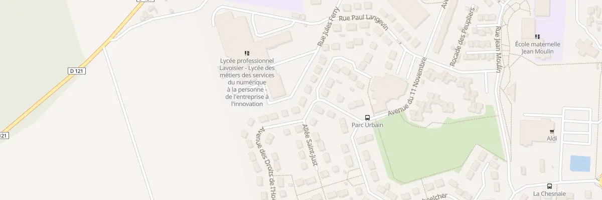 Plan du 81 Av des Droits de l’Homme et à Méru