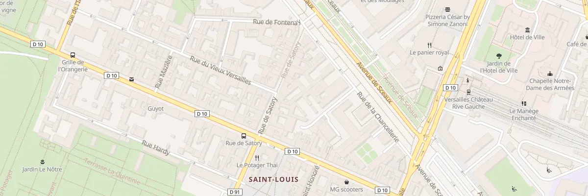 Plan du 15 Rue de Satory à Versailles